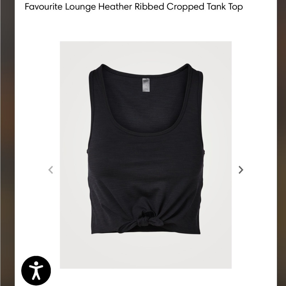 COPY - BEYOND YOGA favorite Lounge cropped tank Heather Gray